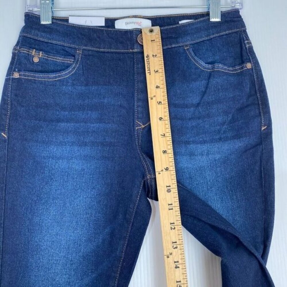 Skinnygirl Women’s Mid Rise Skinny Crop IStretch Jeans Indigo Size 26T Pull On - Picture 8 of 11